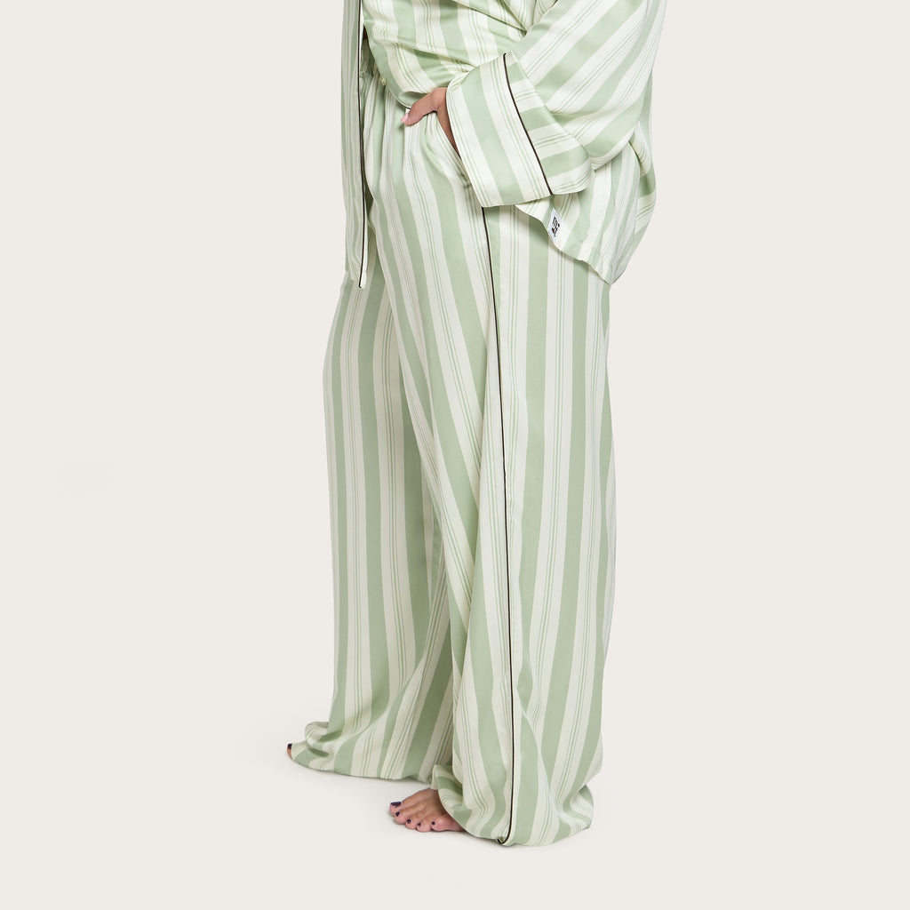 Pistachio Stripe Lottie Bamboo Pant