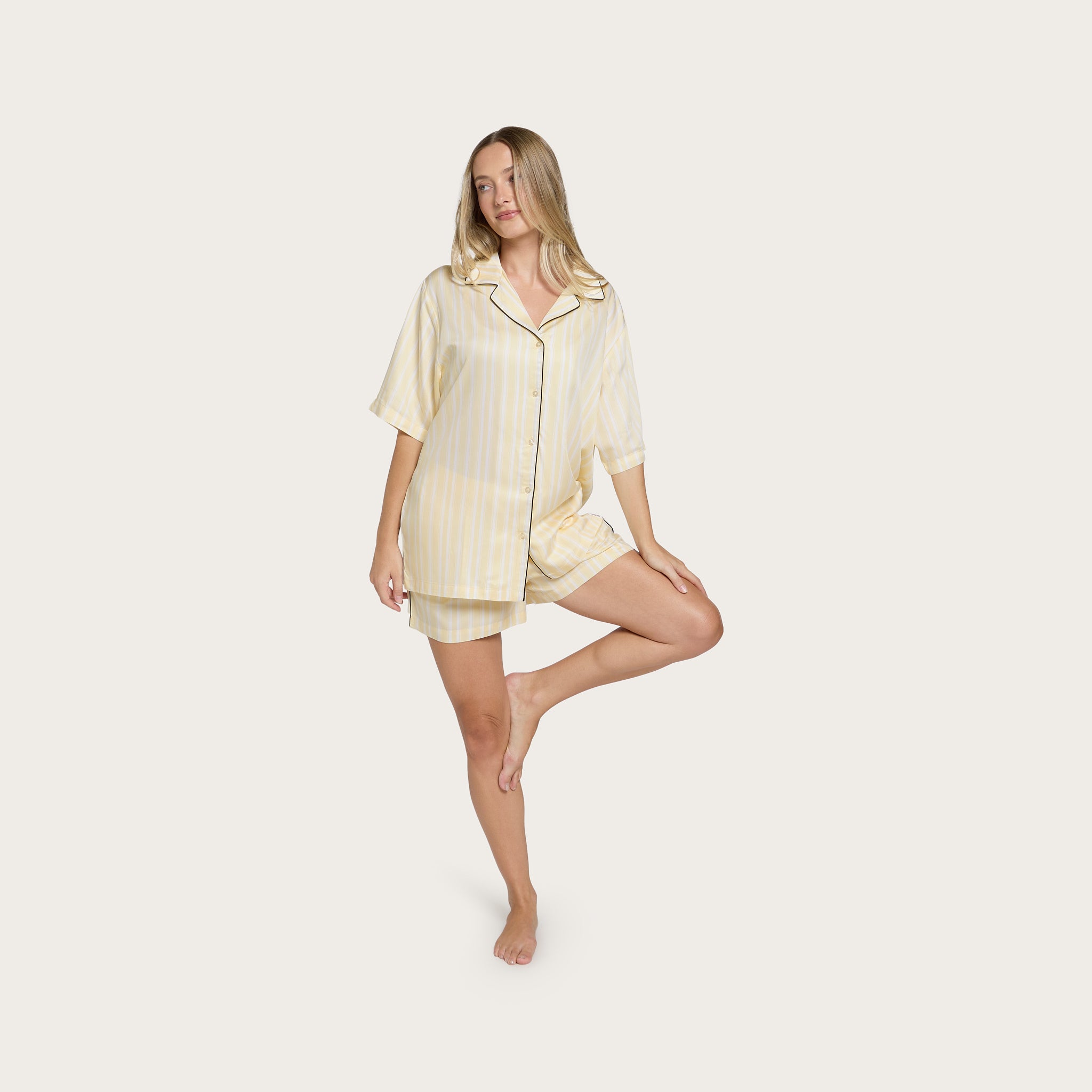Butter Stripe Lottie Bamboo Shirt