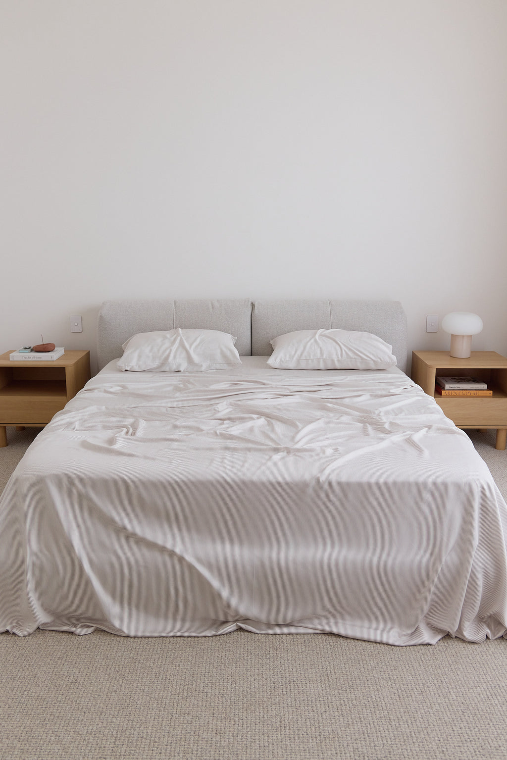 Latte Stripe Bamboo Sheet Set
