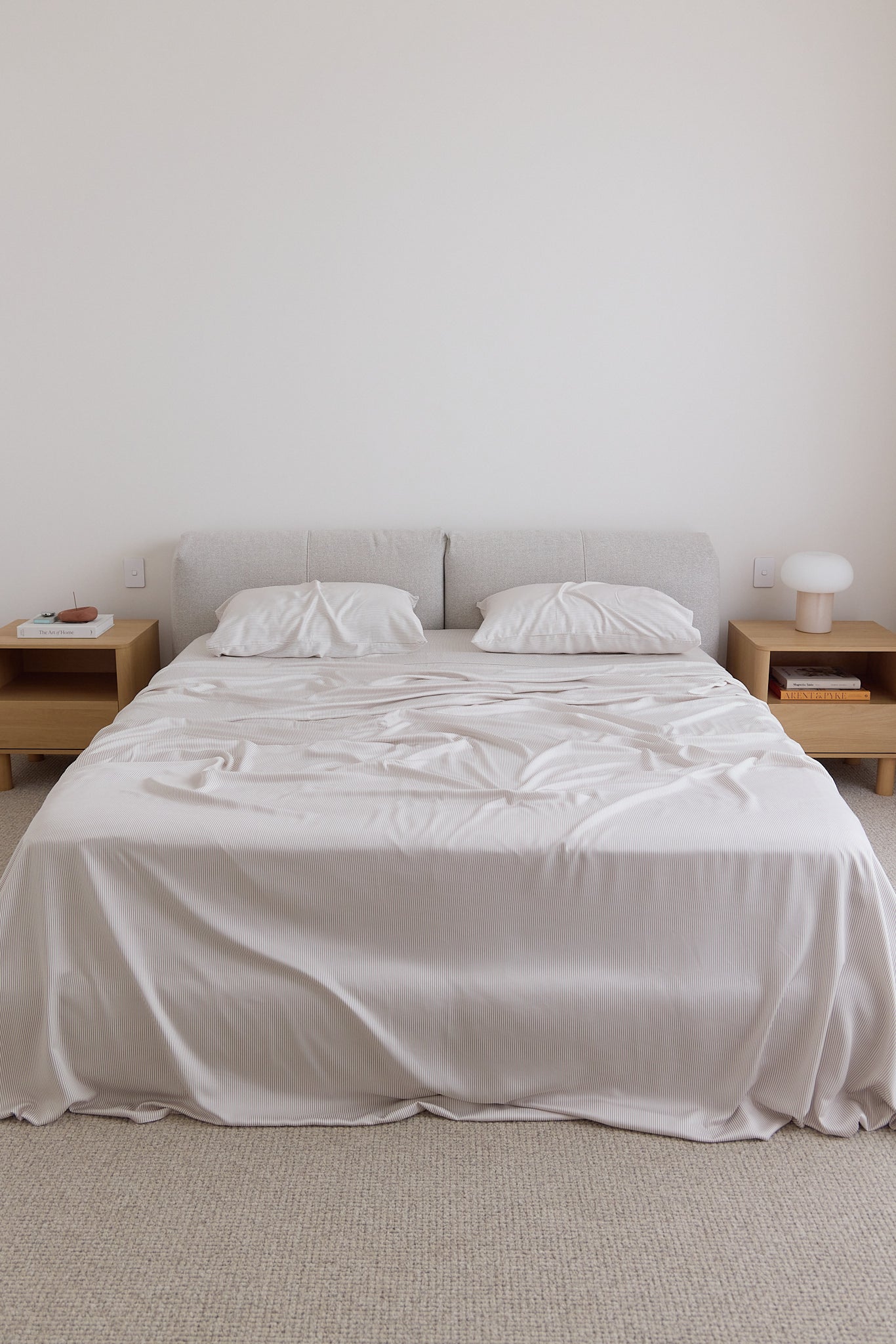 Latte Stripe Bamboo Sheet Set