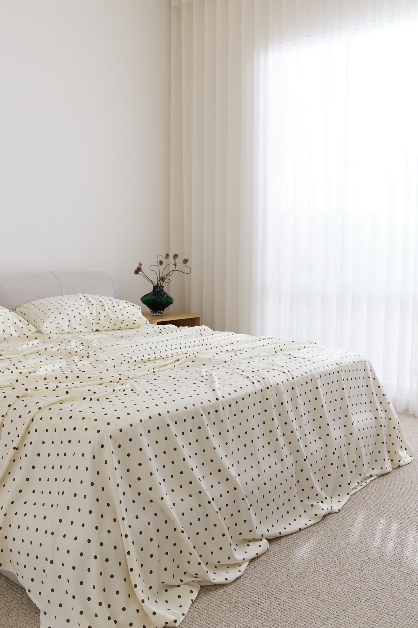 Cloud Polka Dot Bamboo Sheet Set
