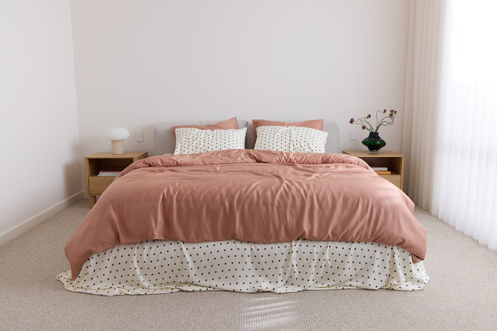 Cloud Polka Dot Bamboo Sheet Set