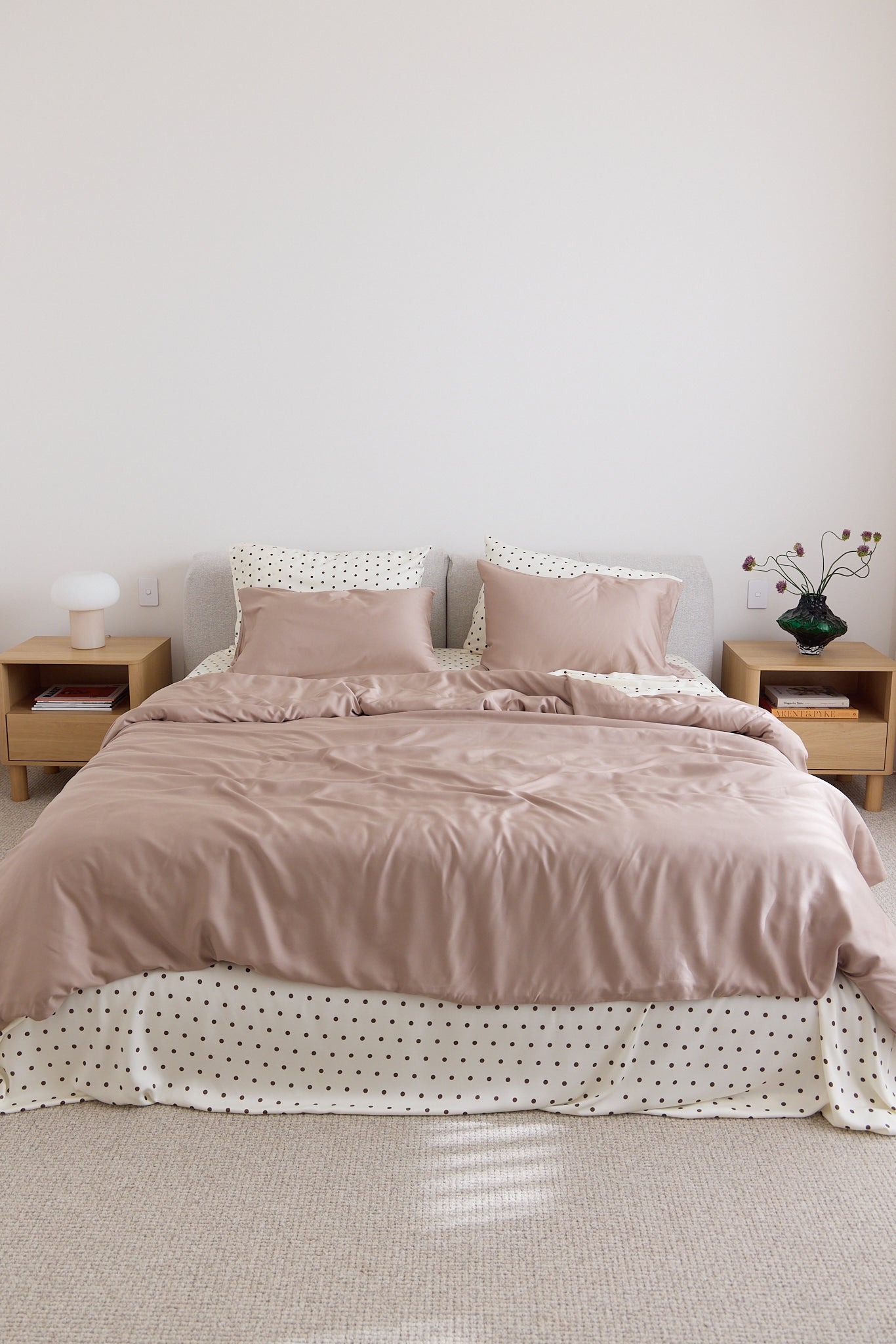 Cloud Polka Dot Bamboo Sheet Set