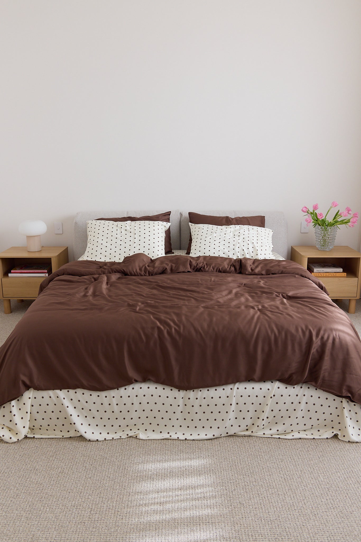 Cloud Polka Dot Bamboo Sheet Set