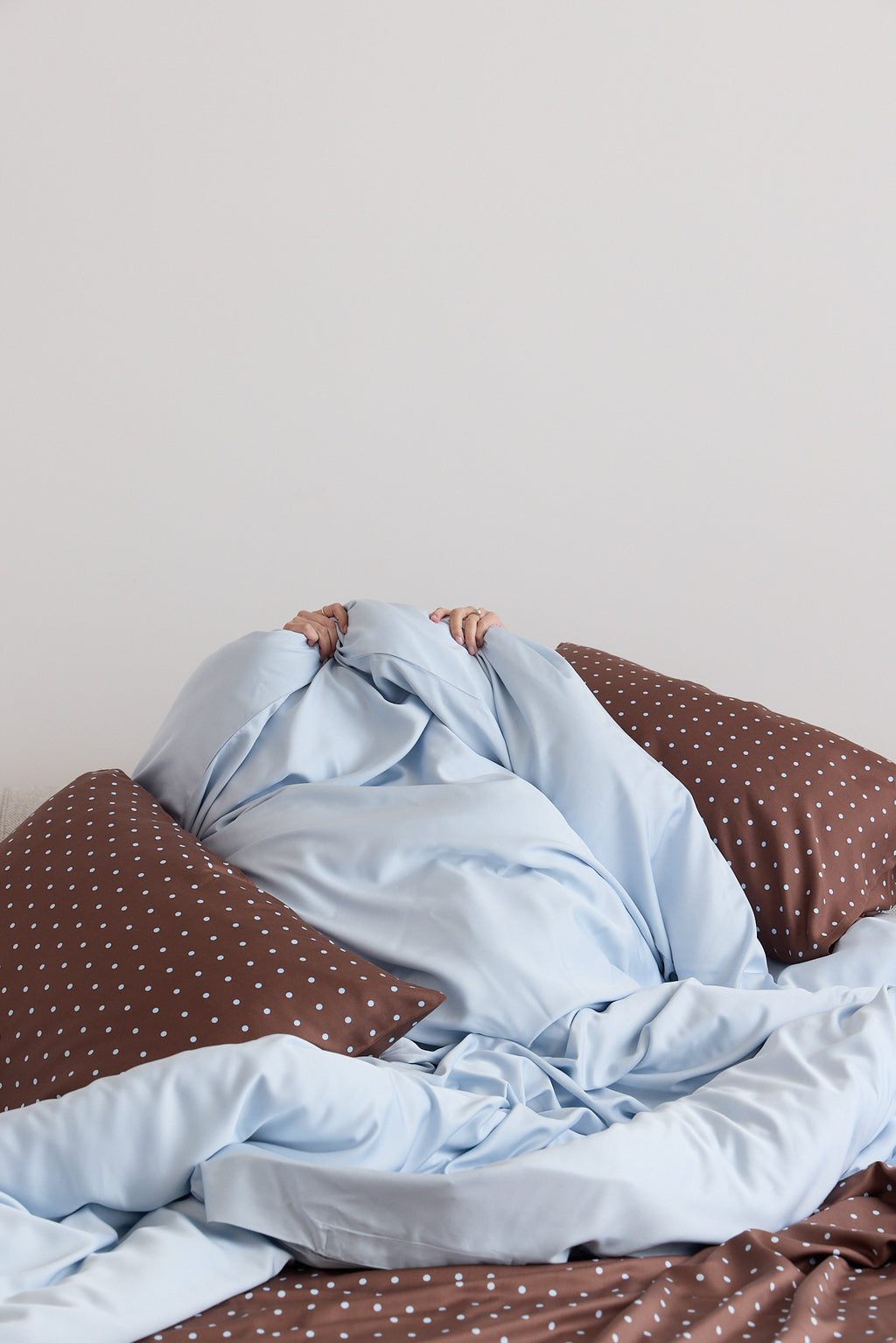 Sky Polka Dot Bamboo Quilt Cover