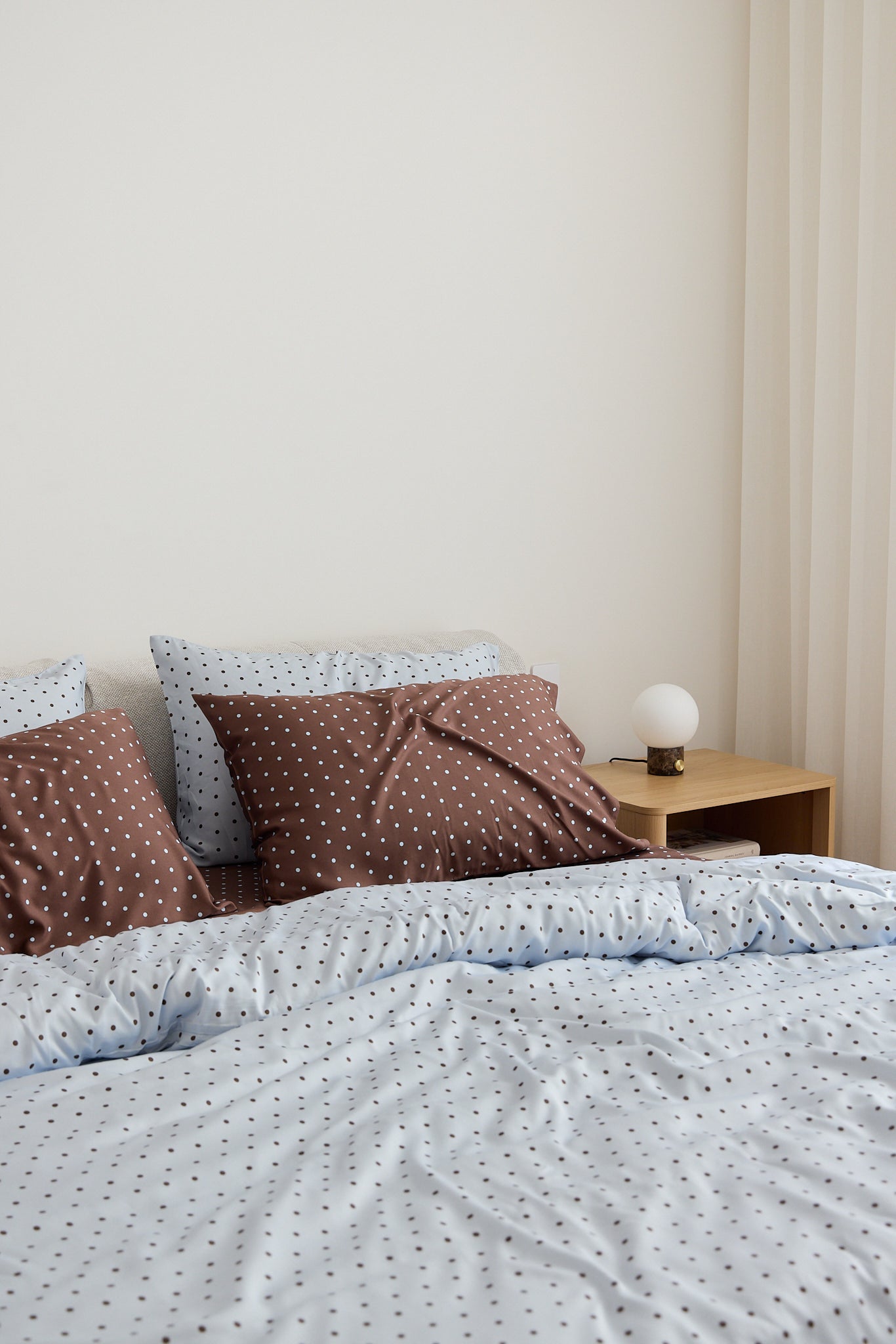 Sky Polka Dot Bamboo Quilt Cover