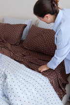 Sky Polka Dot Bamboo Quilt Cover