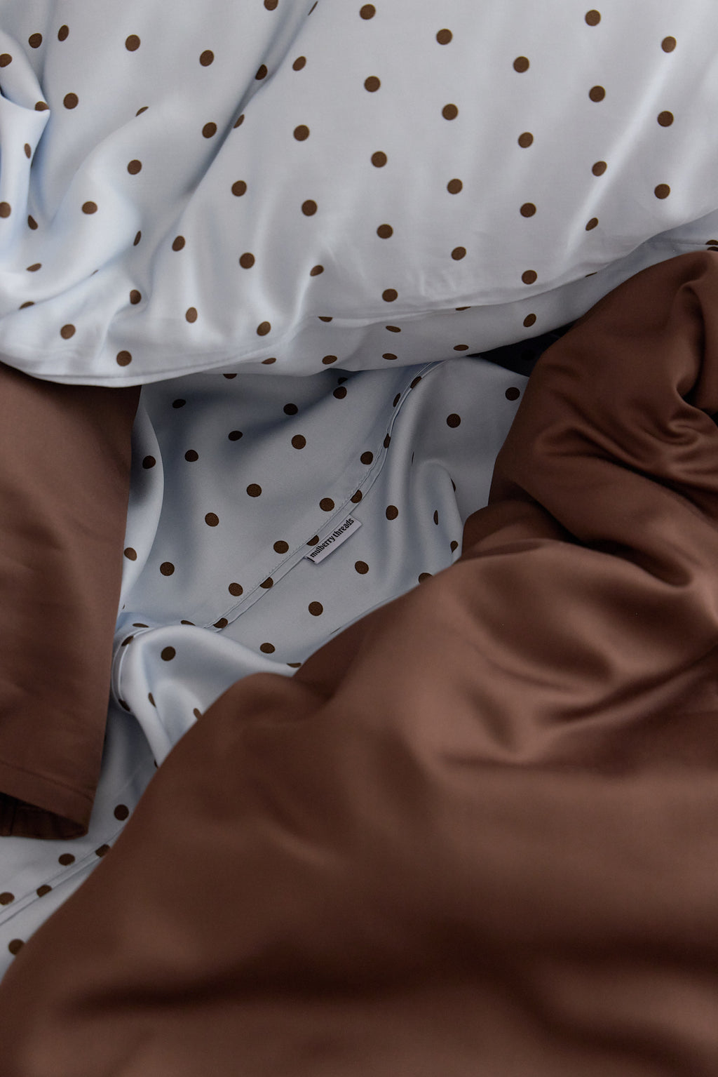 Sky Polka Dot Bamboo Sheet Set