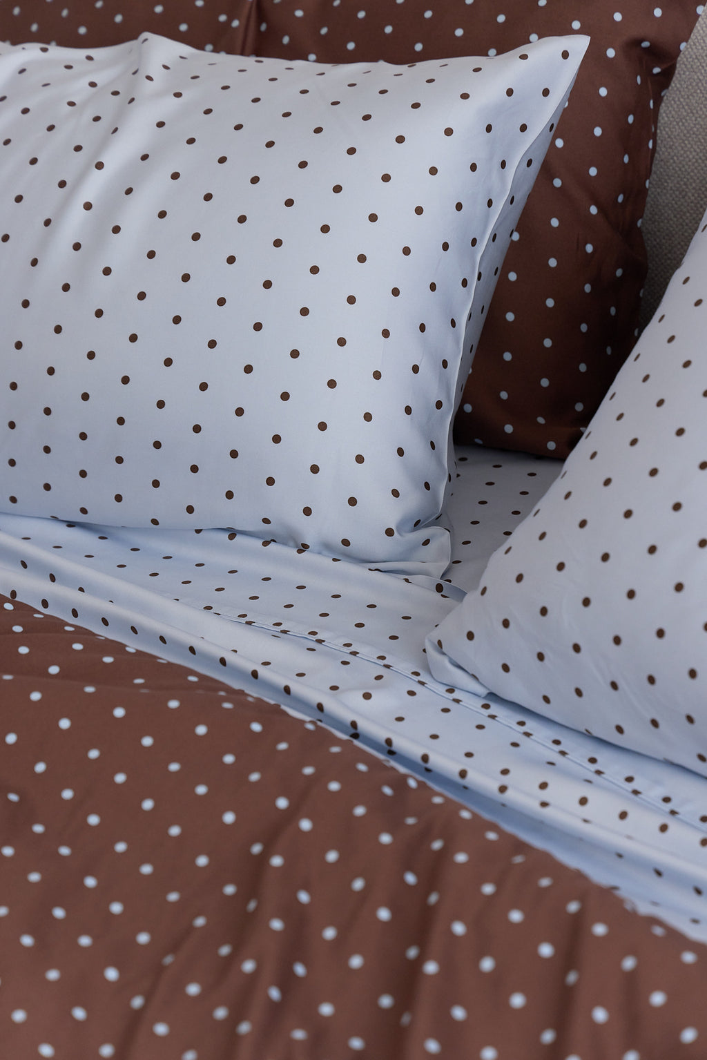 Sky Polka Dot Bamboo Sheet Set