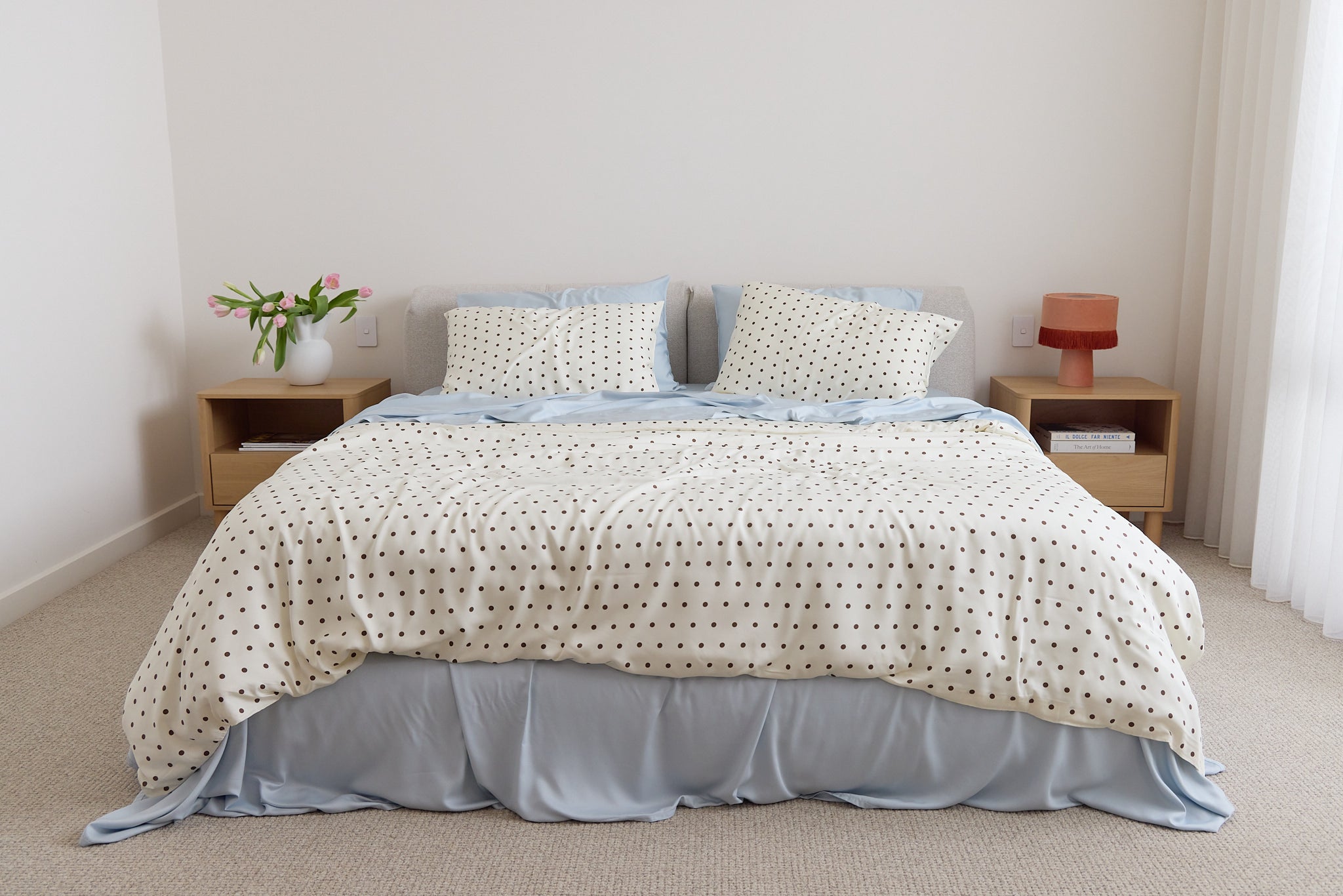Cloud Polka Dot Bamboo Quilt Cover