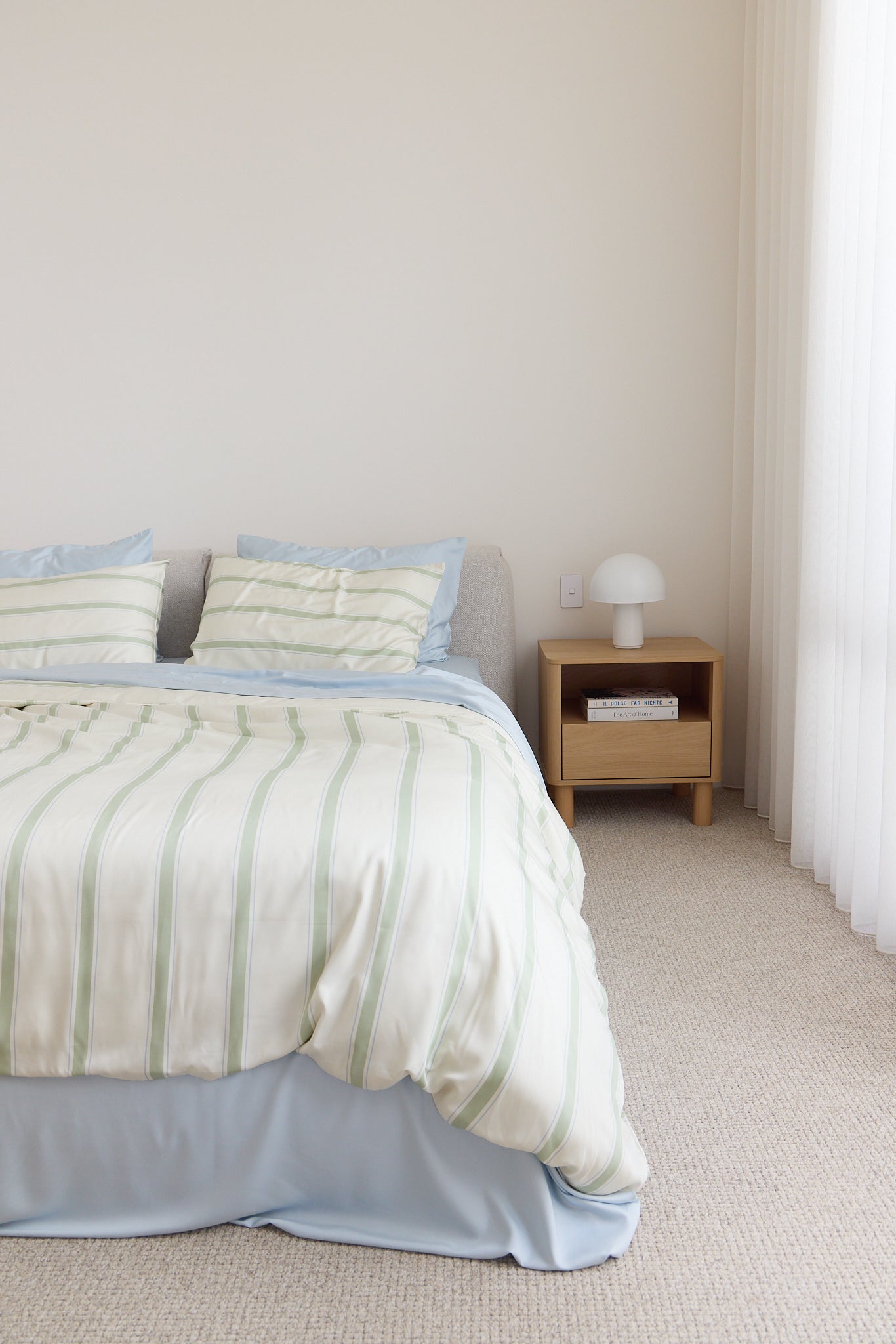 Meadow Stripe Bamboo Quilt Cover