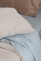 Latte Stripe Bamboo Quilt Cover