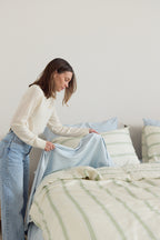 Meadow Stripe Bamboo Quilt Cover