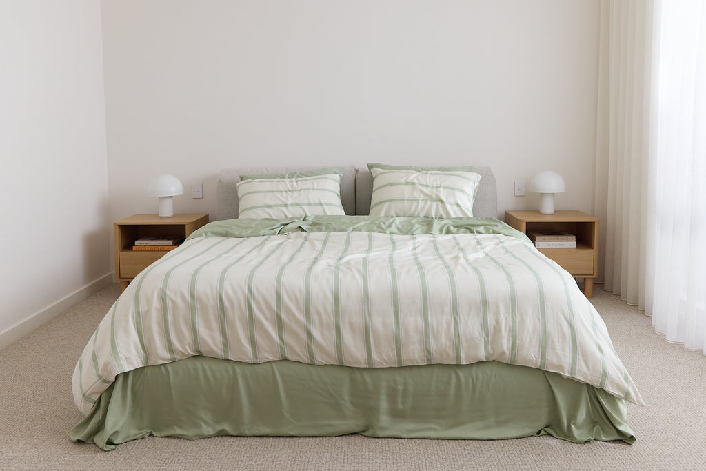 Meadow Stripe Bamboo Quilt Cover
