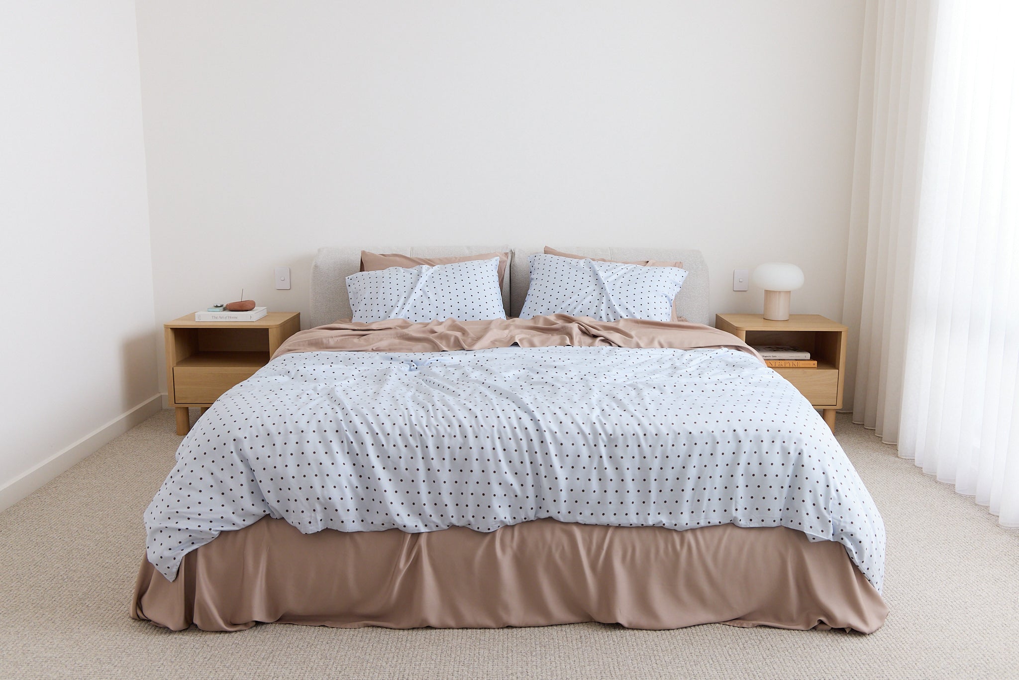 Sky Polka Dot Bamboo Quilt Cover