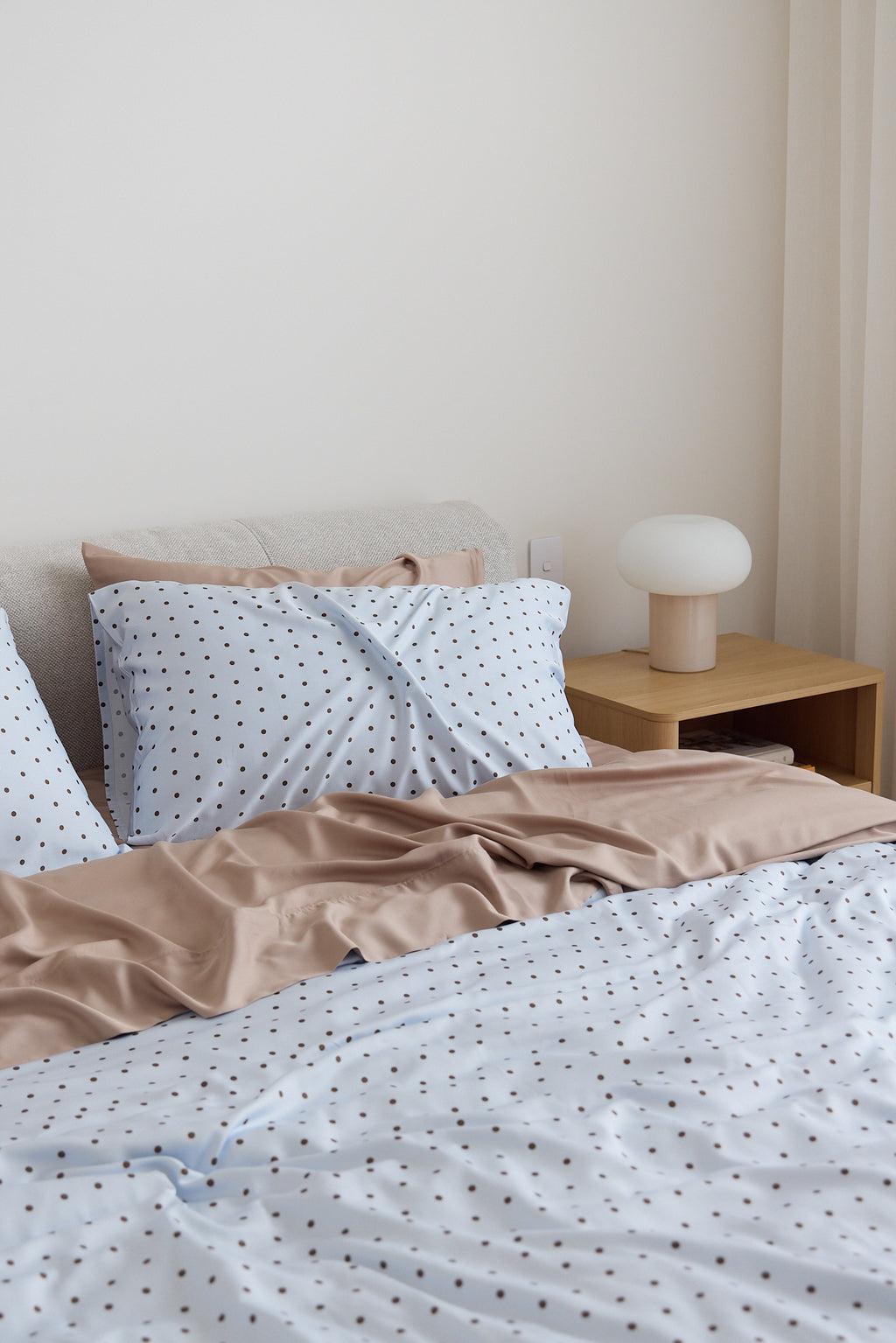 Sky Polka Dot Bamboo Quilt Cover