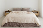 Chocolate Gingham Bamboo Sheet Set