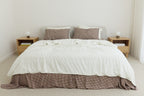 Chocolate Gingham Bamboo Sheet Set