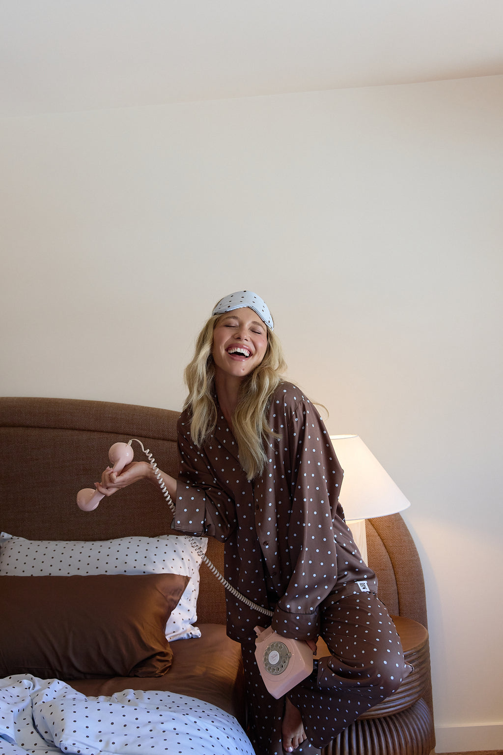 Chocolate Polka Dot Lottie Bamboo Pant