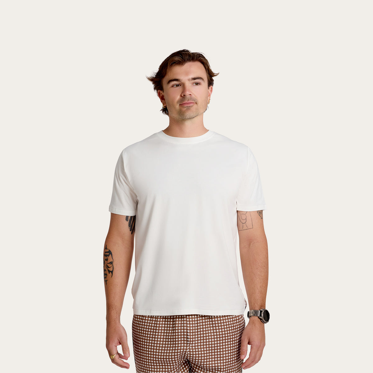 White Mike Bamboo Tee