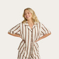 Teddy Stripe Lottie Bamboo Shirt