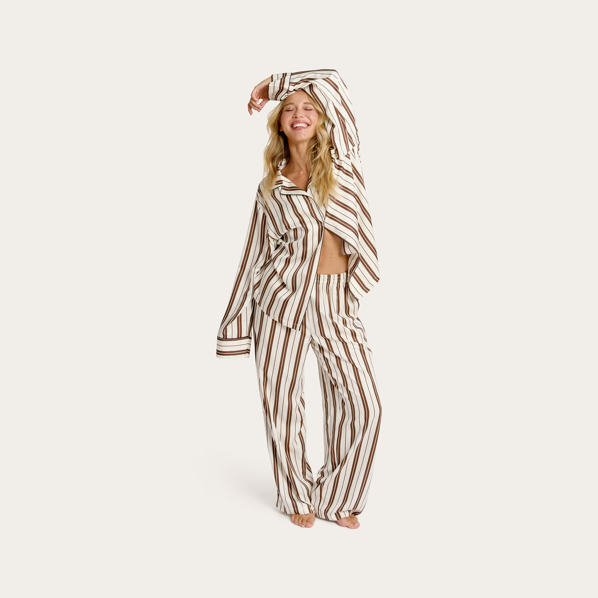 Teddy Stripe Lottie Bamboo Pant