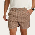 Chocolate Gingham Felix Bamboo Short