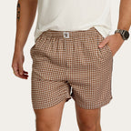 Chocolate Gingham Felix Bamboo Short