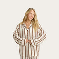 Teddy Stripe Lottie Bamboo Long Sleeve Shirt