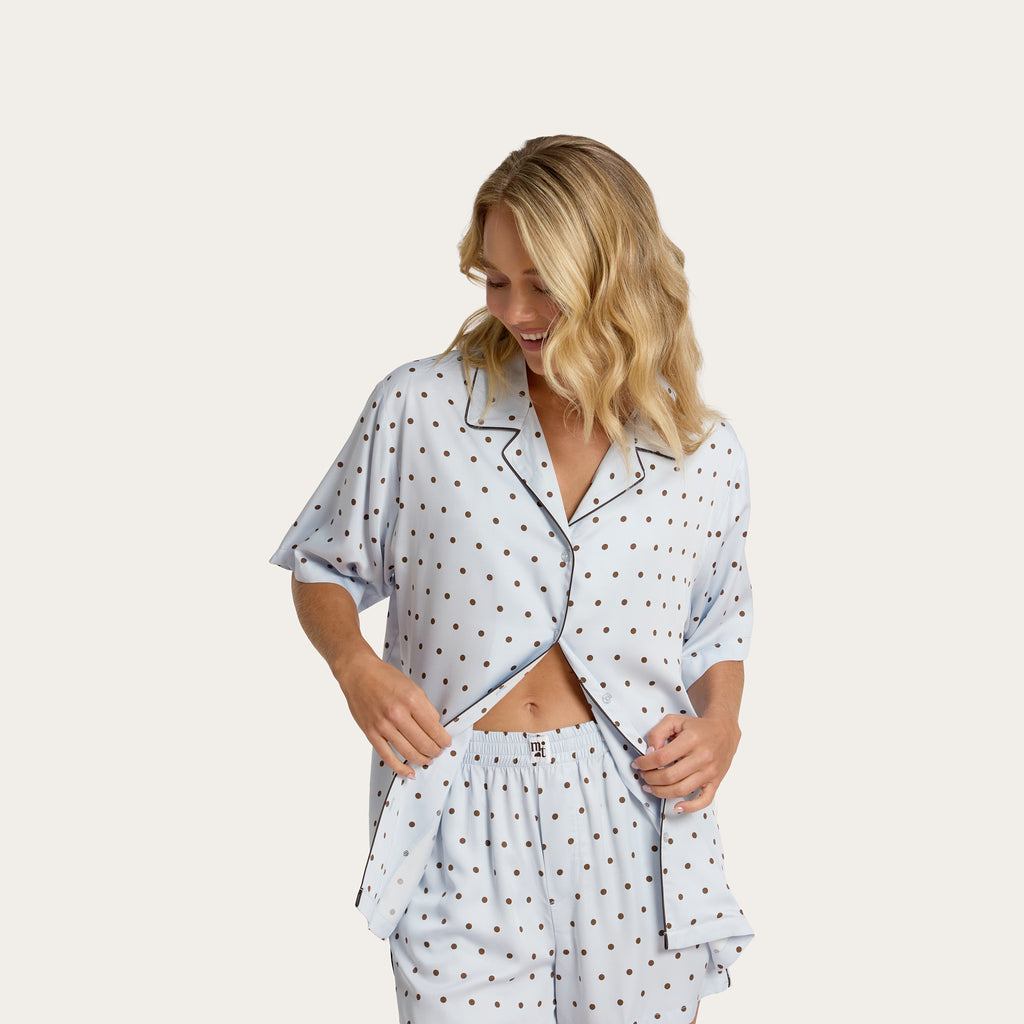 Sky Polka Dot Lottie Bamboo Short