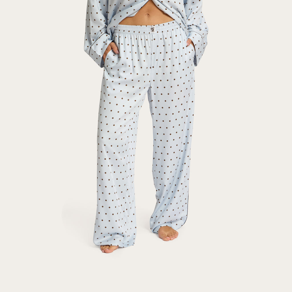 Sky Polka Dot Lottie Bamboo Pant