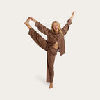 Chocolate Polka Dot Lottie Bamboo Pant
