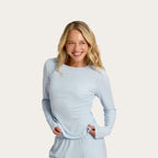 Sky Rumi Bamboo Long Sleeve Top