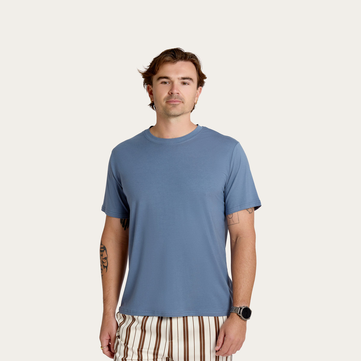 Teddy Stripe Felix Bamboo Short