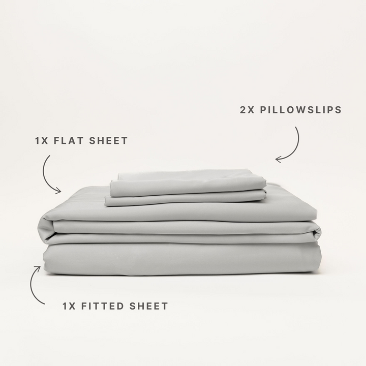 Bamboo Sheet Set - Silver