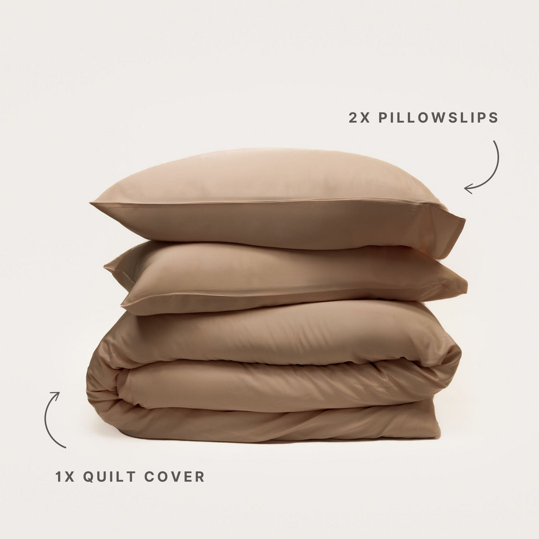 Bamboo Quilt Cover - Mocha