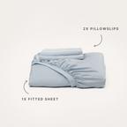 Sky Bamboo Fitted Sheet Set