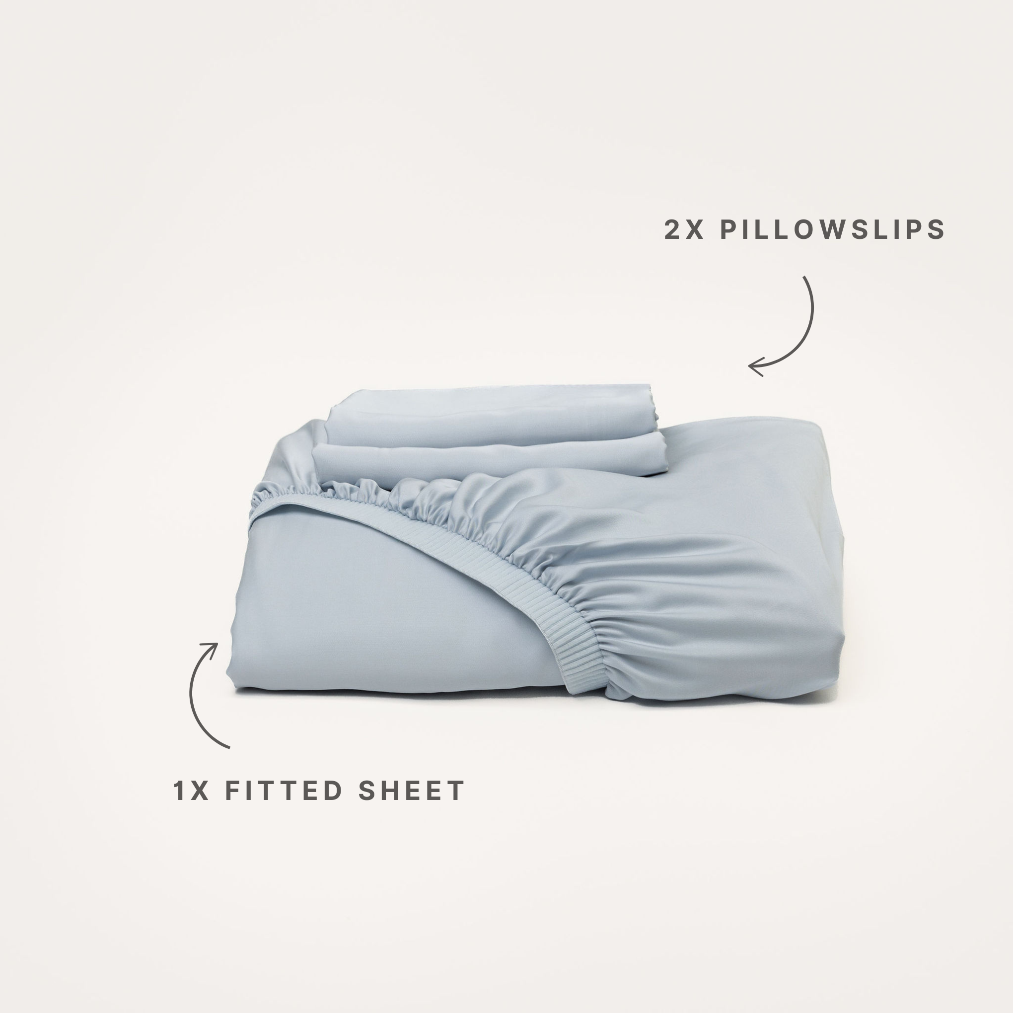 Sky Bamboo Fitted Sheet Set