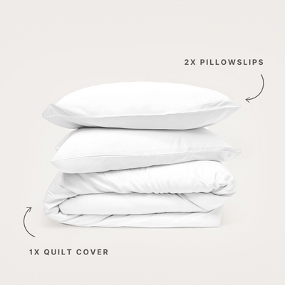 Bamboo Quilt Cover - White