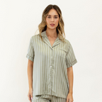 Olive Stripe Ivy Bamboo Shirt