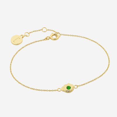 Porter Gold Emerald Bracelet by Liberte