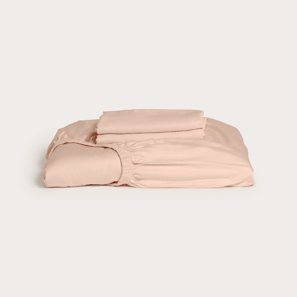 Blush Bamboo Fitted Sheet Set