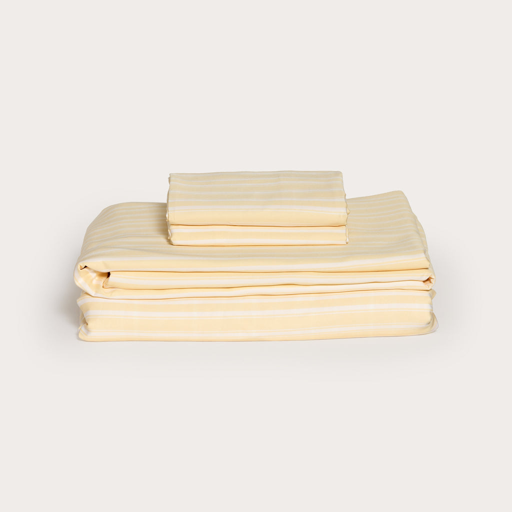 Butter Stripe Bamboo Sheet Set