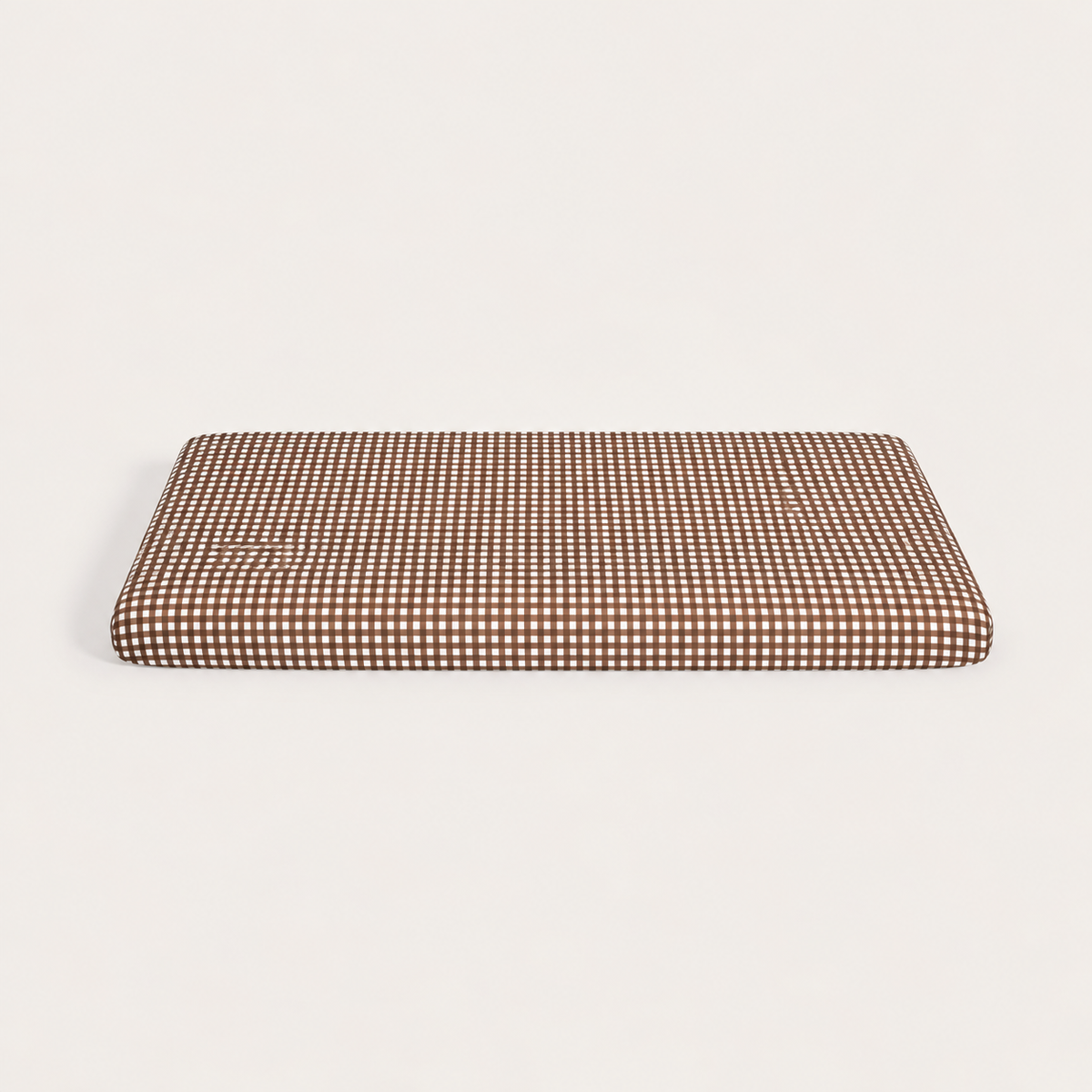 Chocolate Gingham Bamboo Baby Bedding