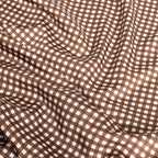 Chocolate Gingham Bamboo Sheet Set