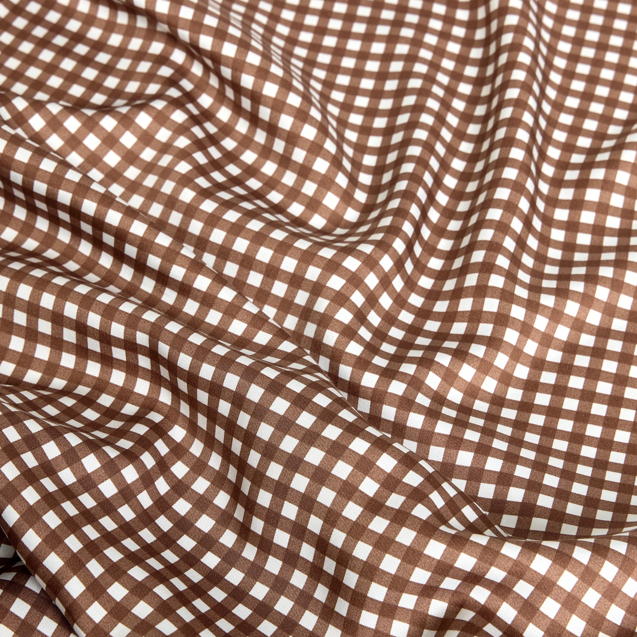 Chocolate Gingham Bamboo Sheet Set
