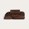 Chocolate Polka Dot Bamboo Fitted Sheet
