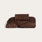 Chocolate Polka Dot Bamboo Fitted Sheet