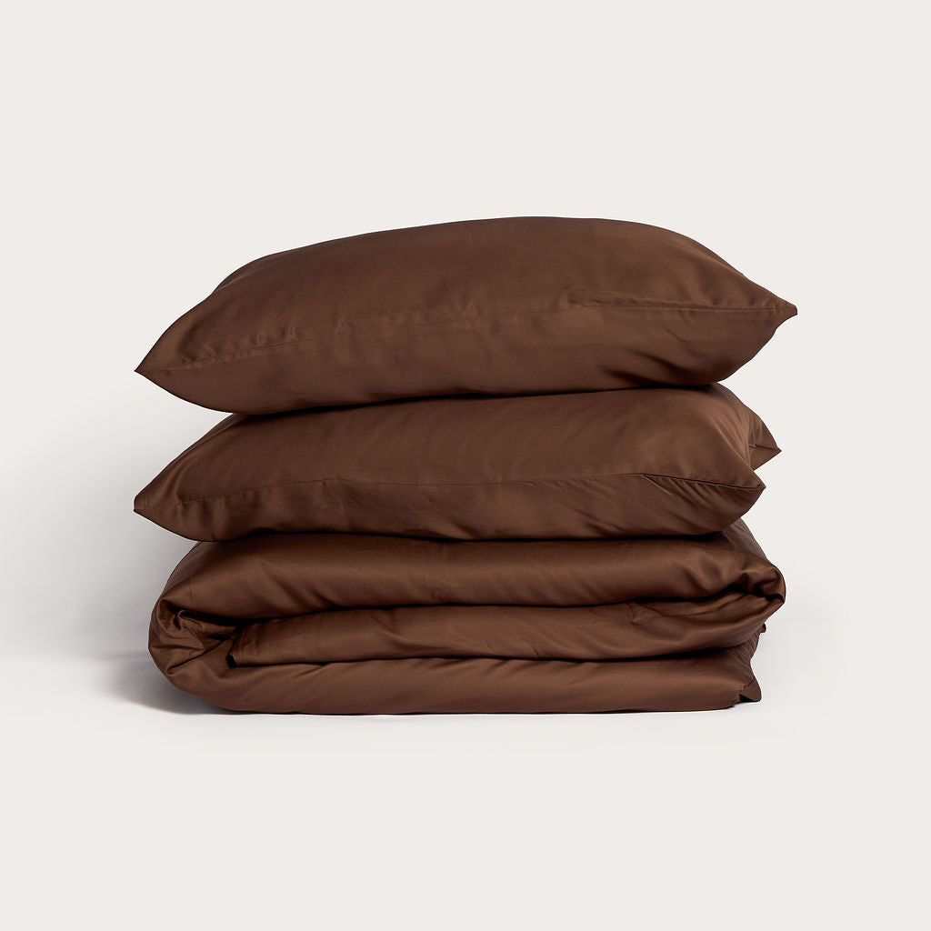 Chocolate Bamboo Quilt Cover