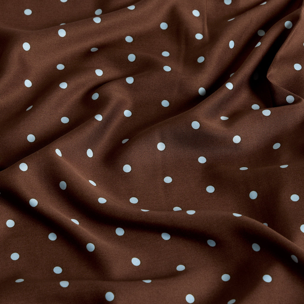 Chocolate Polka Dot Bamboo Sheet Set